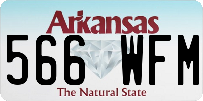 AR license plate 566WFM