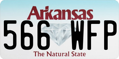 AR license plate 566WFP