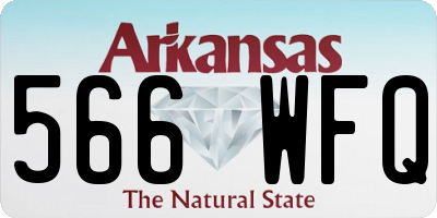 AR license plate 566WFQ