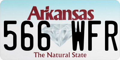 AR license plate 566WFR
