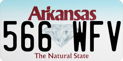 AR license plate 566WFV