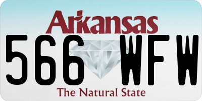 AR license plate 566WFW