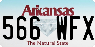AR license plate 566WFX