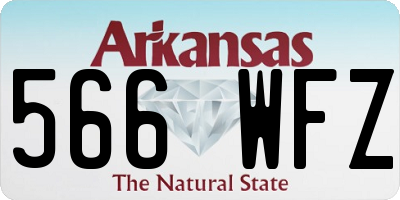 AR license plate 566WFZ