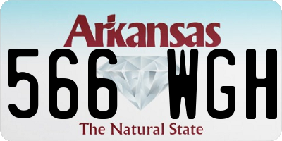 AR license plate 566WGH