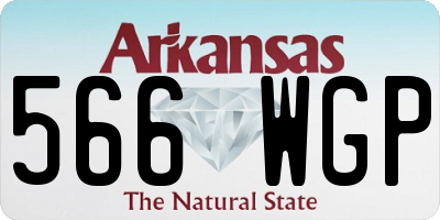 AR license plate 566WGP
