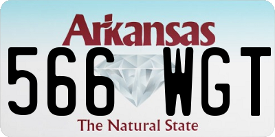 AR license plate 566WGT