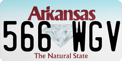 AR license plate 566WGV