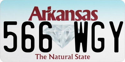 AR license plate 566WGY