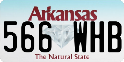 AR license plate 566WHB