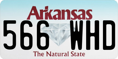 AR license plate 566WHD