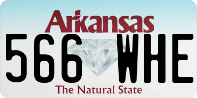 AR license plate 566WHE