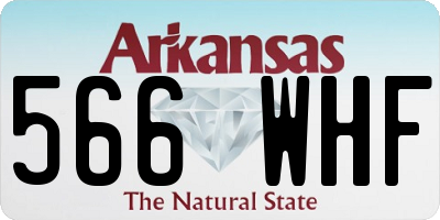AR license plate 566WHF
