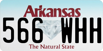 AR license plate 566WHH