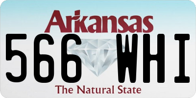 AR license plate 566WHI