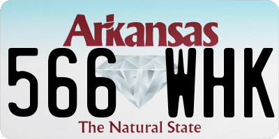 AR license plate 566WHK