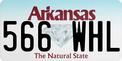 AR license plate 566WHL