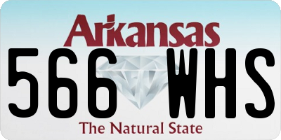 AR license plate 566WHS