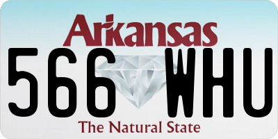 AR license plate 566WHU