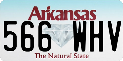 AR license plate 566WHV