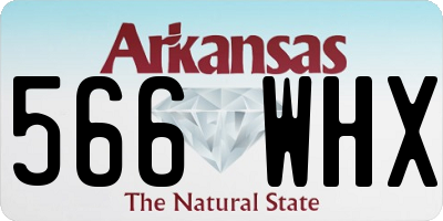 AR license plate 566WHX