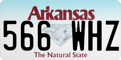 AR license plate 566WHZ