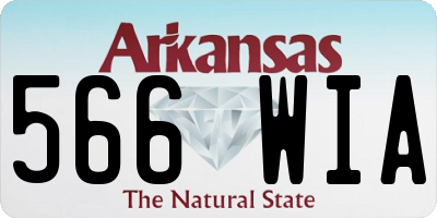 AR license plate 566WIA