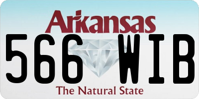 AR license plate 566WIB