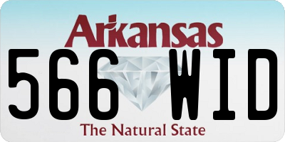 AR license plate 566WID