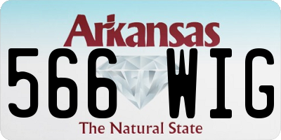 AR license plate 566WIG