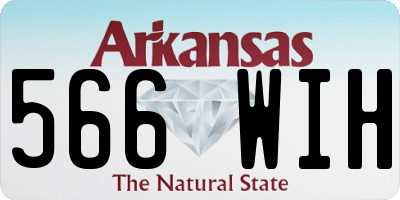 AR license plate 566WIH