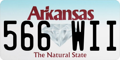 AR license plate 566WII