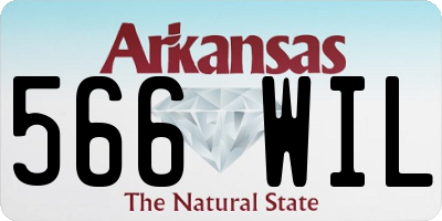 AR license plate 566WIL