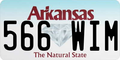 AR license plate 566WIM