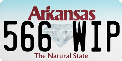 AR license plate 566WIP
