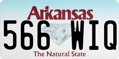 AR license plate 566WIQ