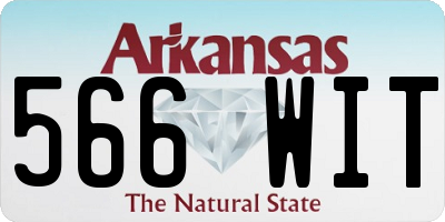 AR license plate 566WIT