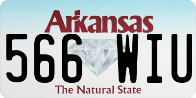 AR license plate 566WIU