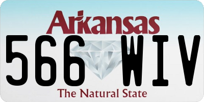 AR license plate 566WIV