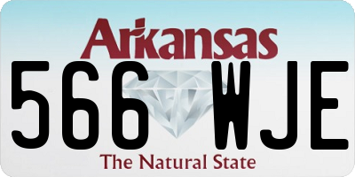 AR license plate 566WJE