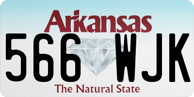 AR license plate 566WJK