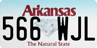 AR license plate 566WJL