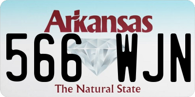 AR license plate 566WJN
