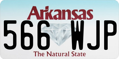 AR license plate 566WJP