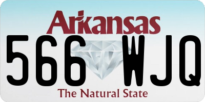 AR license plate 566WJQ