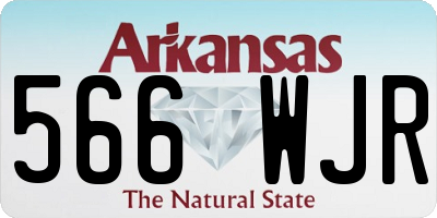 AR license plate 566WJR