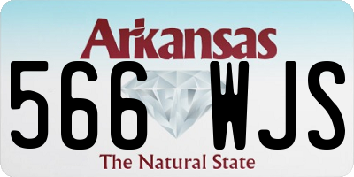 AR license plate 566WJS