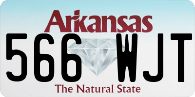 AR license plate 566WJT