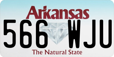 AR license plate 566WJU