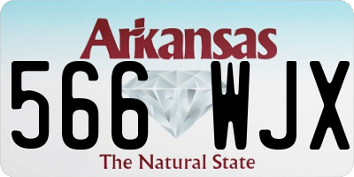 AR license plate 566WJX